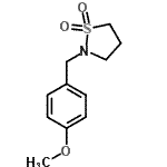 CAS 登录号：158089-76-0， 2-(4-甲氧基苄基)-1,2-噻唑烷1,1-二氧化物