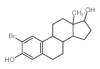 CAS#: 15833-07-5, 2-Bromoestradiol, (13S,17S)-2-Bromo-13-Methyl-7,8,9,11,12,13,14,15,16,17-Decahydro-6H-Cyclopenta[a]Phenanthrene-3,17-Diol