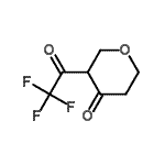 CAS 登录号：158351-87-2， 3-(2,2,2-三氟乙酰基)四氢吡喃-4-酮