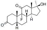 CAS#: 1584-44-7, 9-Fluoro-17beta-Hydroxy-17-Methyl-5beta-Androstane-3,11-Dione