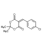CAS#: 15851-87-3, 5-(4-Chlorobenzylidene)-2,2-Dimethyl-1,3-Dioxane-4,6-Dione