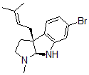 CAS#: 158642-05-8, (3aS,8bS)-6-Bromo-3-Methyl-8b-(3-Methylbut-2-Enyl)-1,2,3a,4-Tetrahydropyrrolo[2,3-b]Indole