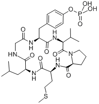 CAS 登录号：158778-21-3， 环(甘氨酰-L-酪氨酰-L-缬氨酰-L-脯氨酰-L-蛋氨酰-L-亮氨酰),磷酸二氢酯