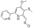 CAS 登录号：158792-25-7， (2Z)-4-甲氧基-3-(甲硫基)-2-(亚硝基亚甲基)-6-(2-吡啶基)-1H-吡啶