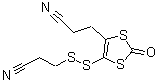 CAS 登录号：158871-28-4， 3,3'-[(2-氧代-1,3-二硫杂环戊烯-4,5-二基)二硫烷二基]二丙腈