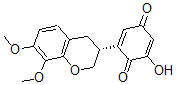 CAS 登录号：158991-20-9， 2-[(3R)-7,8-二甲氧基色满-3-基]-6-羟基环己-2,5-二烯-1,4-二酮
