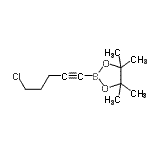 CAS 登录号：159087-42-0， 2-(5-氯-1-戊炔-1-基)-4,4,5,5-四甲基-1,3,2-二氧硼戊环