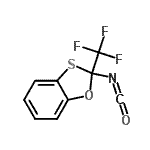 CAS 登录号：159259-21-9， 2-异氰酸-2-(三氟甲基)-1,3-苯并氧硫杂环戊烯