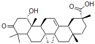 CAS#: 159359-64-5, (2R,4aS,6aS,6aS,6bR,12S,12aR,14bS)-12-Hydroxy-2,4a,6a,6b,9,9,12a-Heptamethyl-10-Oxo-3,4,5,6,6a,7,8,8a,11,12,13,14b-Dodecahydro-1H-Picene-2-Carboxylic Acid
