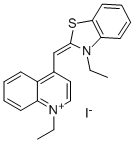CAS#: 15941-82-9, 1-Ethyl-4-[(3-Ethyl-2(3H)-Benzothiazolylidene)Methyl]-Quinolinium Iodide (1:1)