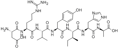 CAS 登录号：159432-28-7， 5-L-异亮氨酸-7-D-丙氨酸-1-7-血管紧张素 II