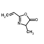 CAS 登录号：159439-89-1， 4-甲基-2-乙烯基-1,3-恶唑-5(4H)-酮