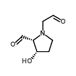 CAS 登录号：159561-66-7， (2R,3S)-3-羟基-1-(2-氧代乙基)-2-吡咯烷甲醛
