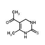 CAS 登录号：159582-42-0， 1-(6-甲基-2-硫代-1,2,3,4-四氢-5-嘧啶基)乙酮