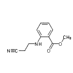 CAS 登录号：159642-45-2， 甲基2-[(2-氰基乙基)氨基]苯甲酸酯