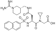 CAS#: 159668-20-9, 2-[[(2S)-4-Amino-2-[[(3S)-1-Carbamimidoylpiperidin-3-Yl]Methyl-Naphthalen-2-Ylsulfonylamino]-4-Oxobutanoyl]-Cyclopropylamino]Acetic Acid Hydrate