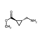 CAS 登录号：159786-56-8， 甲基(1R,2R)-2-(氨基甲基)环丙烷羧酸酯