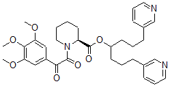 CAS#: 159997-94-1, 1,7-Di(Pyridin-3-Yl)Heptan-4-Yl (2S)-1-[2-Oxo-2-(3,4,5-Trimethoxyphenyl)Acetyl]Piperidine-2-Carboxylate