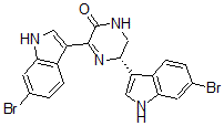 CAS#: 160098-93-1, (5S)-3,5-Bis(6-Bromo-1H-Indol-3-Yl)-5,6-Dihydro-1H-Pyrazin-2-One