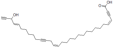 CAS#: 160219-89-6, (4Z,17Z,27E)-29-Hydroxyhentriaconta-4,17,27-Trien-2,20,30-Triynoic Acid