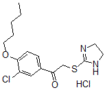 CAS 登录号：160518-37-6， 1-(3-氯-4-戊氧基苯基)-2-(4,5-二氢-1H-咪唑-2-基硫基)乙酮盐酸盐