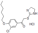 CAS 登录号：160518-38-7， 1-(3-氯-4-己氧基苯基)-2-(4,5-二氢-1H-咪唑-2-基硫基)乙酮盐酸盐