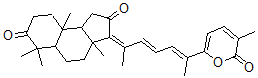 CAS 登录号：160796-24-7， (3Z)-3a,6,6,9a-四甲基-3-[(3E,5E)-6-(5-甲基-6-氧代吡喃-2-基)庚-3,5-二烯-2-亚基]-4,5,5a,8,9,9b-六氢-1H-苯并[g]茚-2,7-二酮