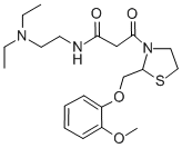 CAS#: 161364-72-3, N-(2-Diethylaminoethyl)-3-[2-[(2-Methoxyphenoxy)Methyl]-1,3-Thiazolidin-3-Yl]-3-Oxopropanamide