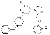 CAS#: 161364-74-5, 1-(4-Benzylpiperazin-1-Yl)-3-[2-[(2-Methoxyphenoxy)Methyl]-1,3-Thiazolidin-3-Yl]Propane-1,3-Dione Hydrochloride