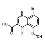 CAS#: 161405-29-4, 8-Bromo-5-Methoxy-4-Oxo-1,4-Dihydro-3-Quinolinecarboxylic Acid