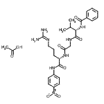 CAS#: 161572-28-7, N-Benzoyl-L-Valylglycyl-N<Sup>5</Sup>-(Diaminomethylene)-N-(4-Nitrophenyl)-L-Ornithinamide Acetate (1:1)
