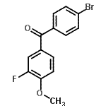 CAS#: 161581-93-7, (4-Bromophenyl)(3-Fluoro-4-Methoxyphenyl)Methanone