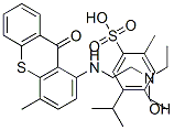 CAS#: 16170-88-0, 1-(2-Diethylaminoethylamino)-4-Methyl-Thioxanthen-9-One; 4-Hydroxy-2-Methyl-5-Propan-2-Yl-Benzenesulfonic Acid