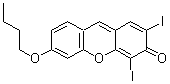 CAS 登录号：161728-47-8， 6-丁氧基-2,4-二碘-3H-氧杂蒽-3-酮