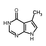 CAS#: 1618-37-7, 5-Methyl-1,7-Dihydro-4H-Pyrrolo[2,3-d]Pyrimidin-4-One