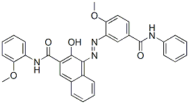 CAS#: 16195-23-6, 3-Hydroxy-4-((2-methoxy-5-((phenylamino)carbonyl)phenyl)azo)-N-(2-methoxyphenyl)-2-naphthalenecarboxamide
