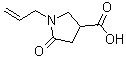 CAS 登录号：16199-99-8， 1-烯丙基-5-氧代-3-吡咯烷羧酸