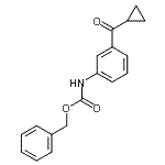 CAS 登录号：162174-76-7， [3-(环丙基羰基)苯基]氨基甲酸苄酯