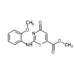 CAS#: 16238-40-7, Methyl 2-[(2-Methoxyphenyl)Amino]-4-Oxo-4H-1,3-Thiazine-6-Carboxylate