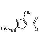 CAS#: 162651-13-0, 4-Methyl-2-(Methylamino)-1,3-Thiazole-5-Carbonyl Chloride