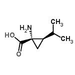 CAS 登录号：162871-02-5， (1S,2R)-1-氨基-2-异丙基环丙烷羧酸