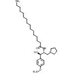 CAS#: 163042-37-3, N-[(1R,2R)-1-Hydroxy-1-(4-Methoxyphenyl)-3-(1-Pyrrolidinyl)-2-Propanyl]Hexadecanamide