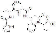CAS#: 163136-31-0, 2-[[3-[[3-Hydroxy-2-[2-(1H-Pyrrole-2-Carbonylamino)Butanoylamino]Propanoyl]Amino]-3-Phenylpropanoyl]Amino]Butanoic Acid