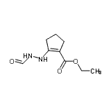 CAS#: 163353-19-3, Ethyl 2-(2-Formylhydrazino)-1-Cyclopentene-1-Carboxylate