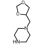 CAS#: 164331-63-9, 1-(1,3-Dioxolan-4-Ylmethyl)Piperazine