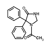 CAS 登录号：16459-56-6， 1-乙酰基-5,5-二苯基-4-咪唑烷酮