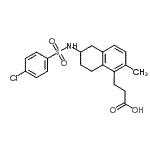 CAS#: 165537-73-5, 3-(6-{[(4-Chlorophenyl)Sulfonyl]Amino}-2-Methyl-5,6,7,8-Tetrahydro-1-Naphthalenyl)Propanoic Acid
