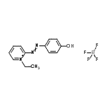 CAS 登录号：16599-85-2， 1-乙基-2-[(4-羟基苯基)偶氮]吡啶鎓四氟硼酸盐