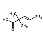 CAS 登录号：16642-52-7， (3E)-2,2-二甲基-3-戊烯酸