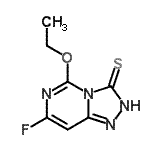 CAS#: 166524-68-1, 5-Ethoxy-7-Fluoro[1,2,4]Triazolo[4,3-c]Pyrimidine-3(2H)-Thione